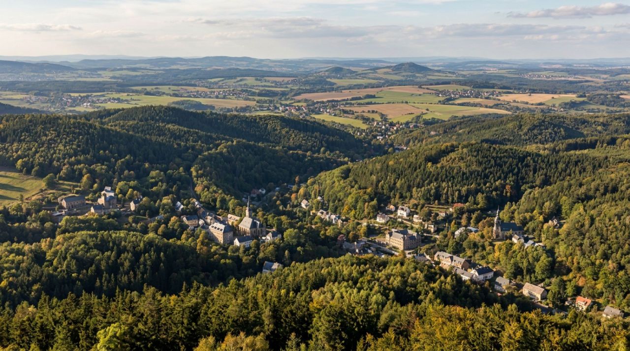 Erzgebirge und böhmische Landschaft