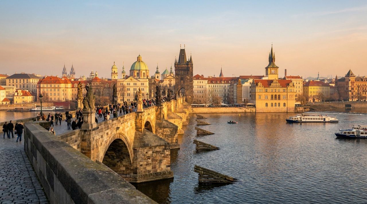 Prag mit Karlsbrücke und Altstadt