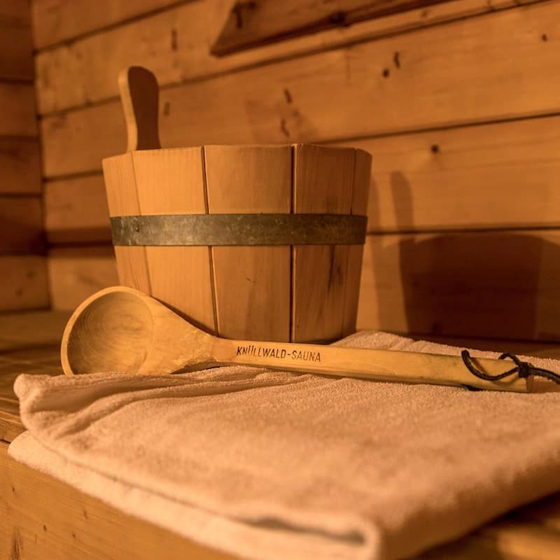 Relaxen in der hauseigenen Sauna.
