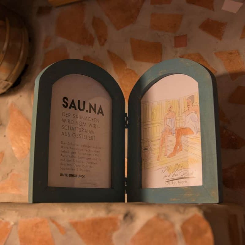 Willkommen in der Bergwelt-Sauna.