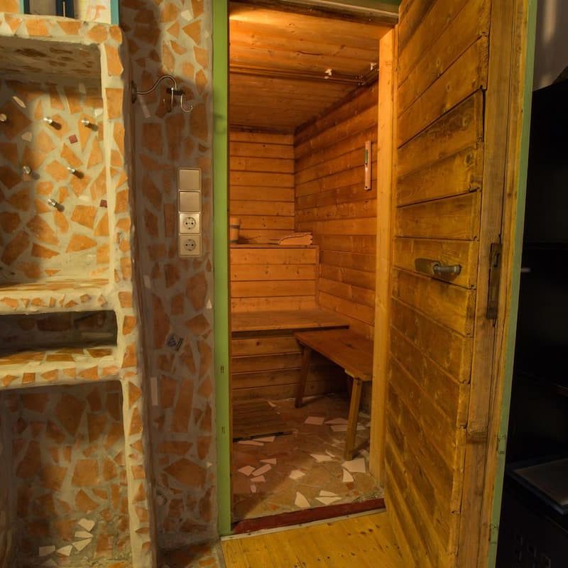Entspannung und Wellness in der Sauna.