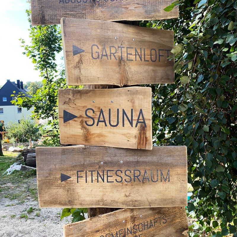 Und nun gehts zur ... Sauna.