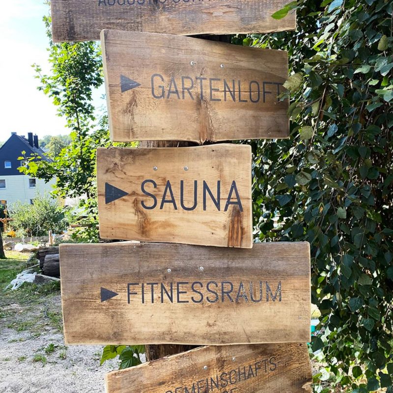 Und nun gehts zur ... Sauna.