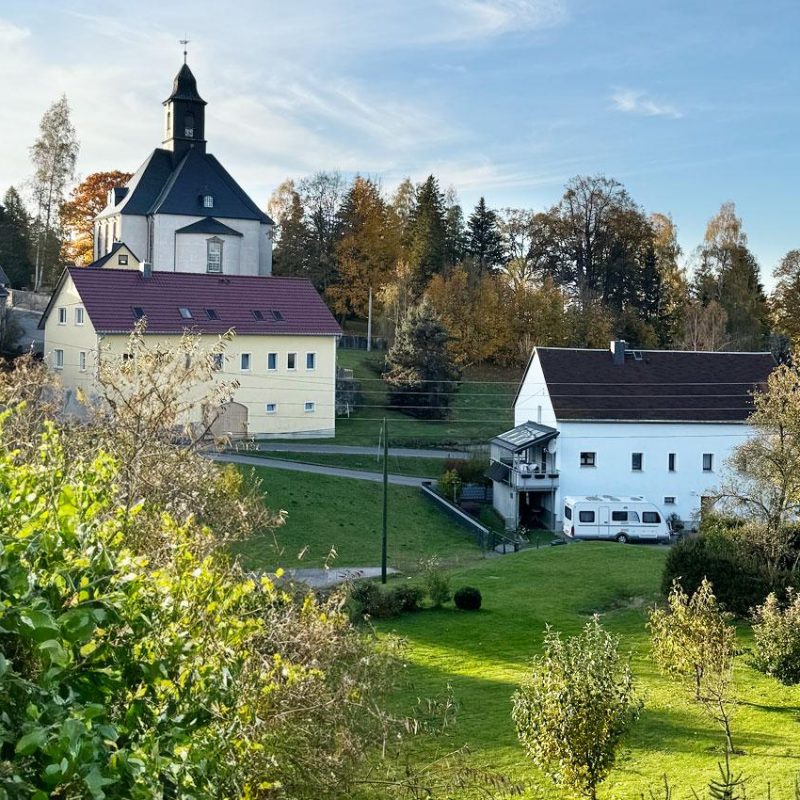 Ausblick vom Kräuterloft auf die George-Bähr-Kirche