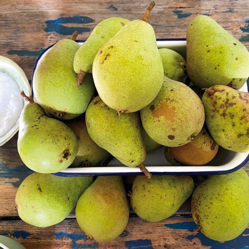 Obst aus dem 3.000 Quadratmeter großen Garten